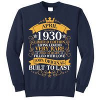 Vintage Limited Edition April 1930 Birthday Tall Sweatshirt