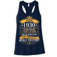 Vintage Limited Edition April 1930 Birthday Women's Racerback Tank