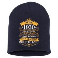 Vintage Limited Edition April 1930 Birthday Short Acrylic Beanie