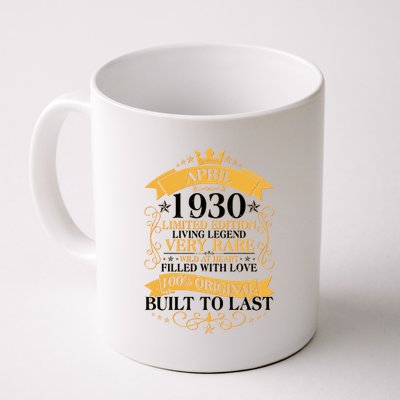 Vintage Limited Edition April 1930 Birthday Coffee Mug