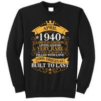 Vintage Limited Edition April 1940 Birthday Sweatshirt