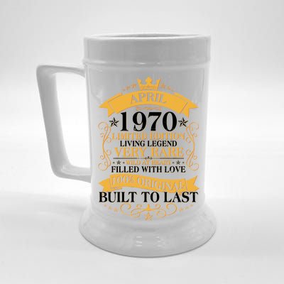 Vintage Limited Edition April 1970 Birthday Beer Stein