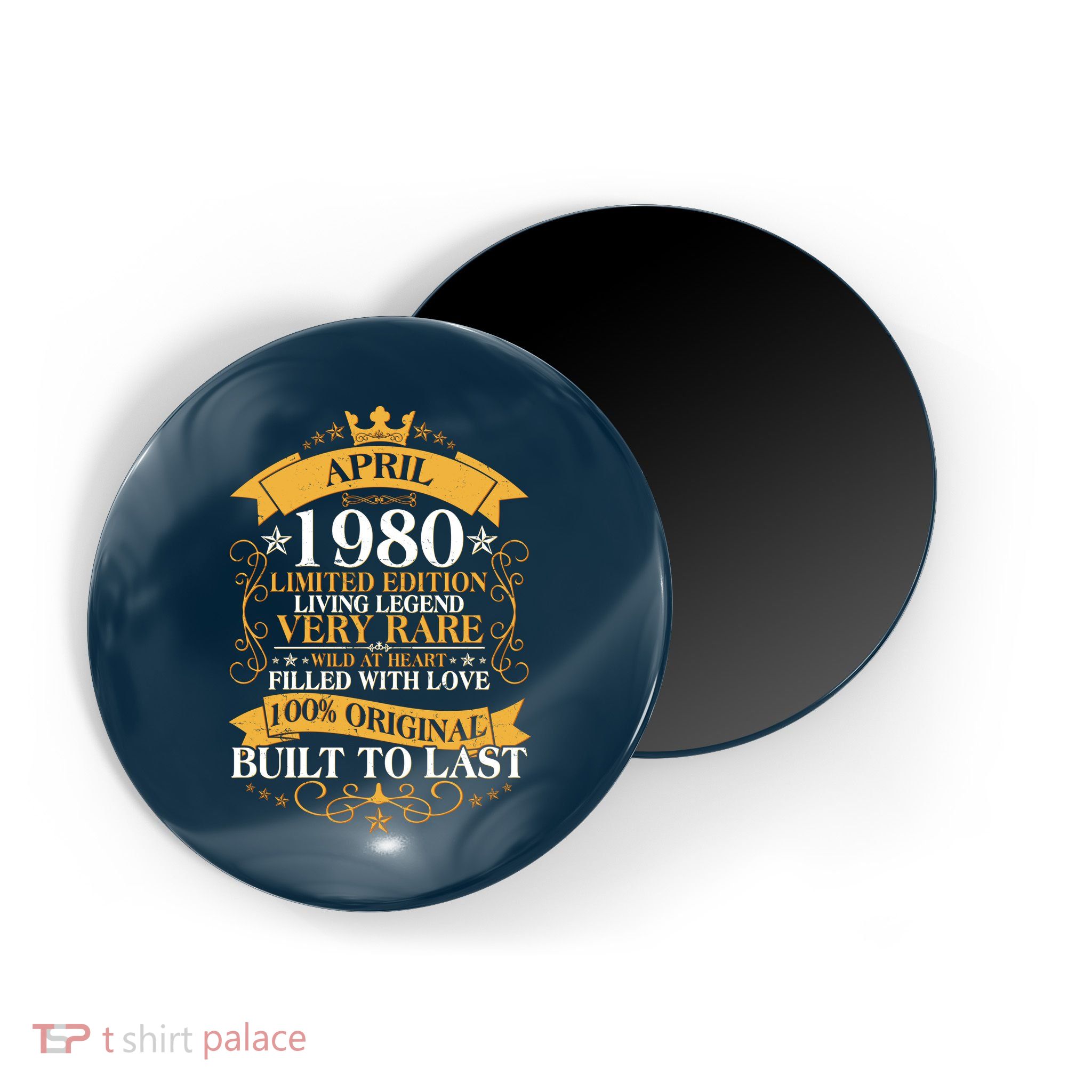  Vintage Limited Edition April 1980 Birthday Magnet