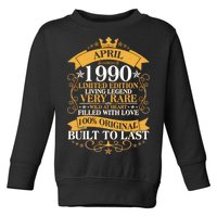 Vintage Limited Edition April 1990 Birthday Toddler Sweatshirt