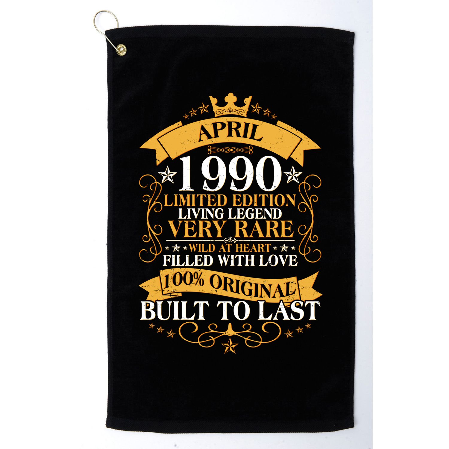 Vintage Limited Edition April 1990 Birthday Golf Towel