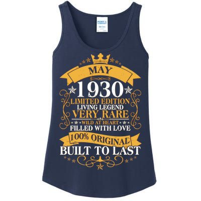 Vintage Limited Edition May 1930 Birthday Ladies Essential Tank