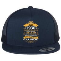 Vintage Limited Edition May 1930 Birthday Flat Bill Trucker Hat