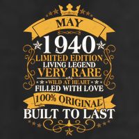  Vintage Limited Edition May 1940 Birthday Hat