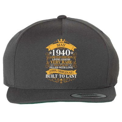  Vintage Limited Edition May 1940 Birthday Wool Snapback Cap