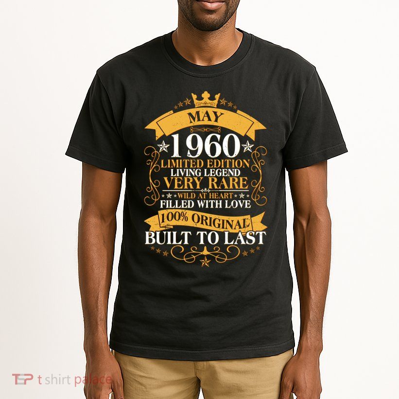 Vintage Limited Edition May 1960 Birthday Tall T-Shirt