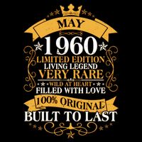 Vintage Limited Edition May 1960 Birthday Visor