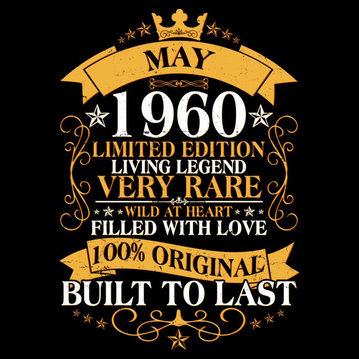 Vintage Limited Edition May 1960 Birthday Visor