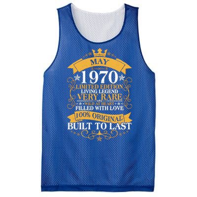 Vintage Limited Edition May 1970 Birthday Mesh Reversible Basketball Jersey Tank