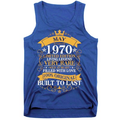 Vintage Limited Edition May 1970 Birthday Tank Top