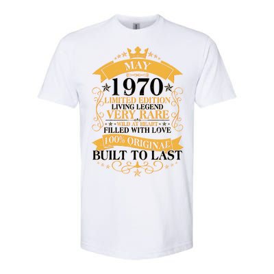 Vintage Limited Edition May 1970 Birthday Softstyle CVC T-Shirt