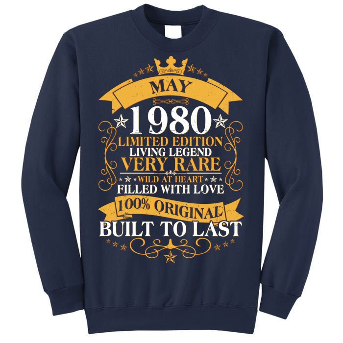 Vintage Limited Edition May 1980 Birthday Sweatshirt