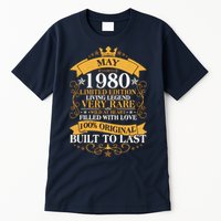 Vintage Limited Edition May 1980 Birthday Tall T-Shirt