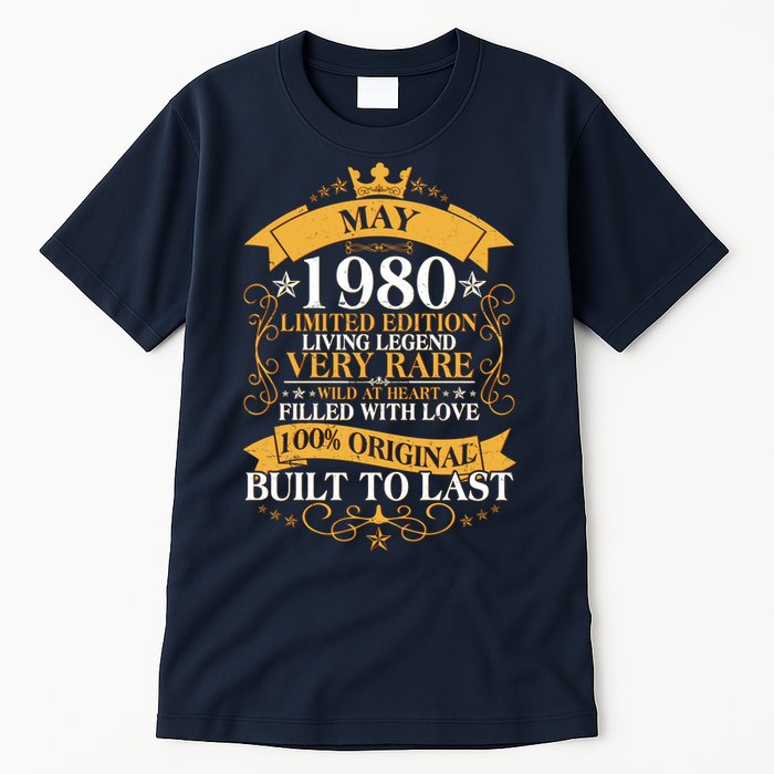 Vintage Limited Edition May 1980 Birthday Tall T-Shirt