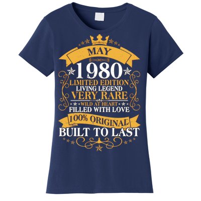 Vintage Limited Edition May 1980 Birthday Women's T-Shirt