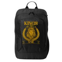 Vintage Lion Kings Are Born In April City Backpack