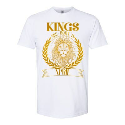 Vintage Lion Kings Are Born In April Softstyle CVC T-Shirt