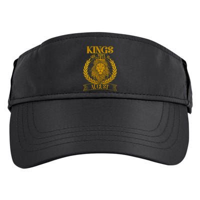Vintage Lion Kings Are Born In August Adult Drive Performance Visor