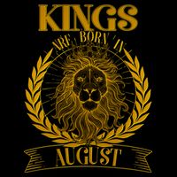Vintage Lion Kings Are Born In August Mug