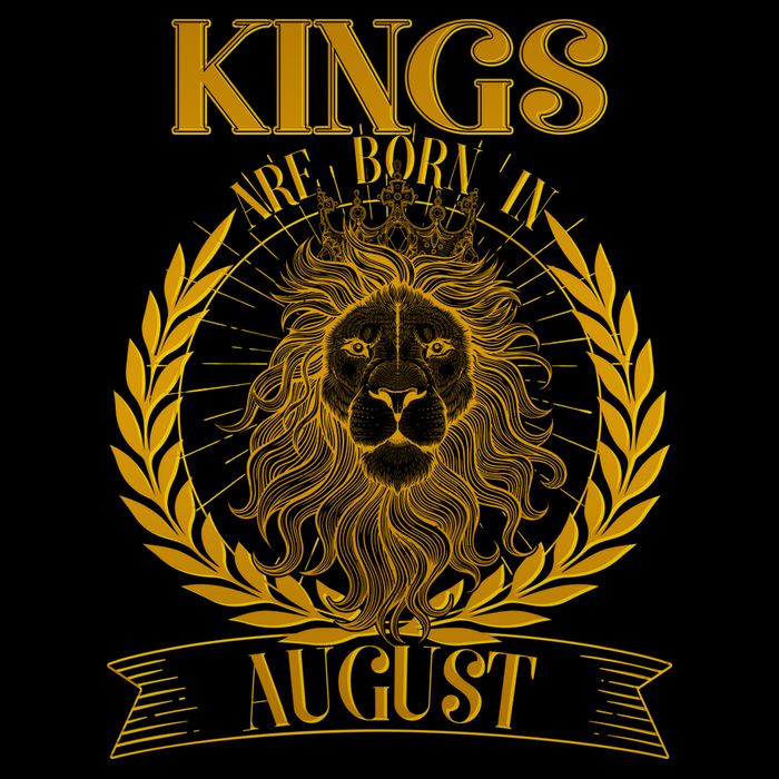 Vintage Lion Kings Are Born In August Mug