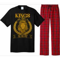 Vintage Lion Kings Are Born In August Pajama Set