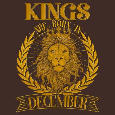 Vintage Lion Kings Are Born In December T-Shirt