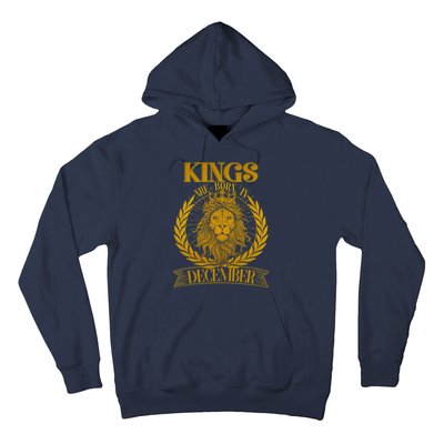 Vintage Lion Kings Are Born In December Hoodie