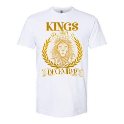 Vintage Lion Kings Are Born In December Softstyle® CVC T-Shirt