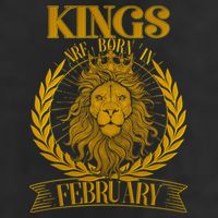 Vintage Lion Kings Are Born In February Beanie