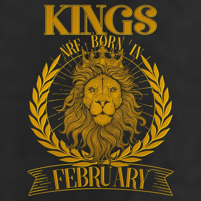 Vintage Lion Kings Are Born In February Beanie