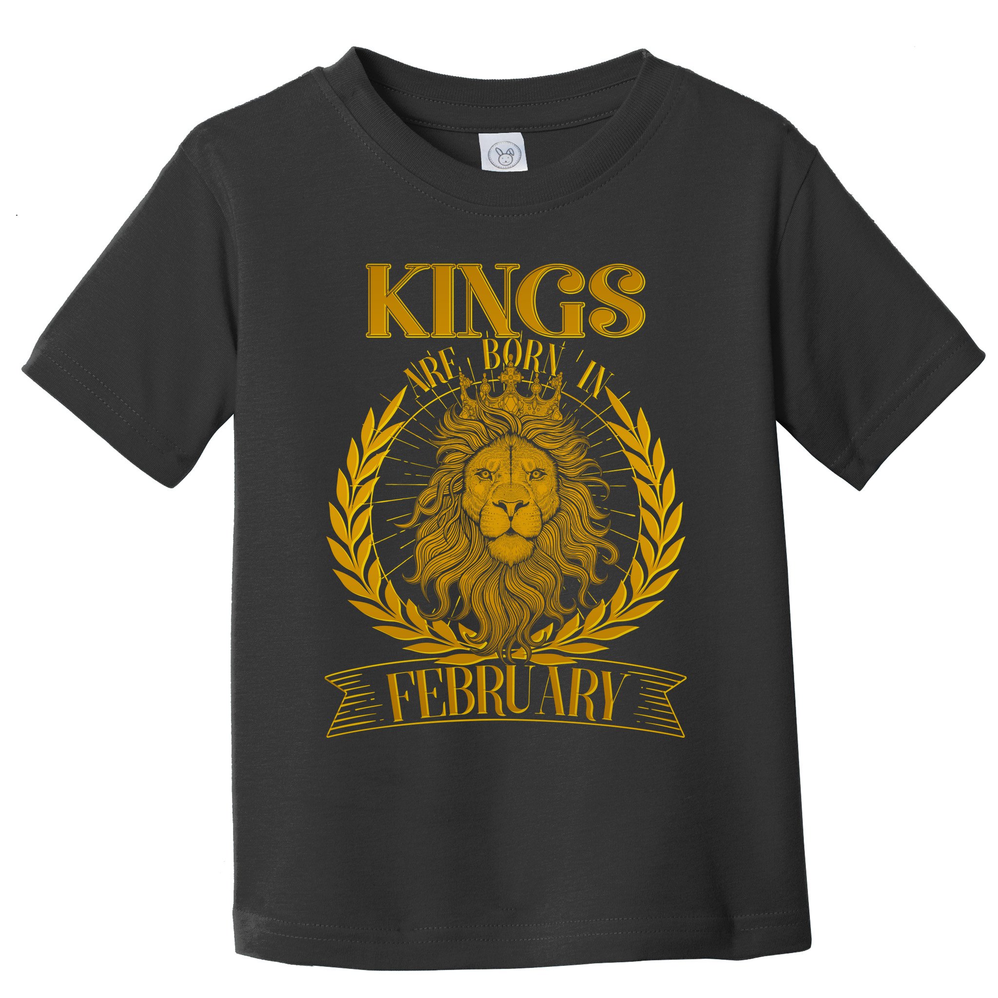 Vintage Lion Kings Are Born In February Toddler T-Shirt