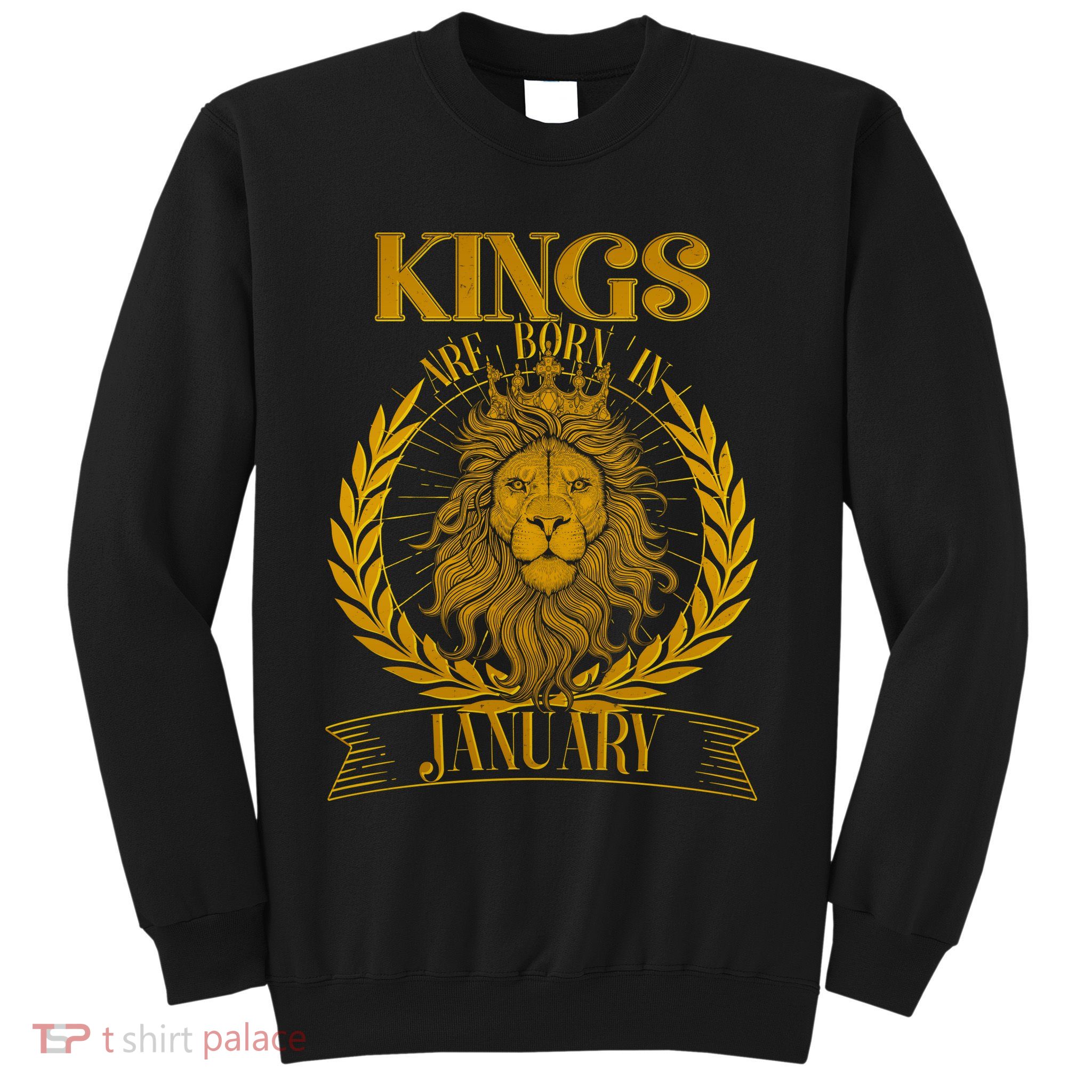 Vintage Lion Kings Are Born In January Sweatshirt