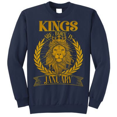 Vintage Lion Kings Are Born In January Sweatshirt