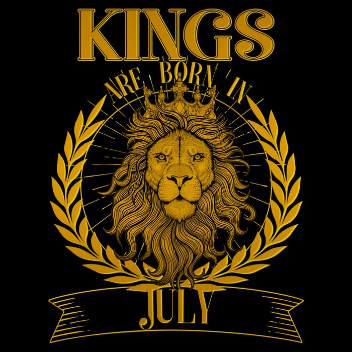 Vintage Lion Kings Are Born In July Hoodie