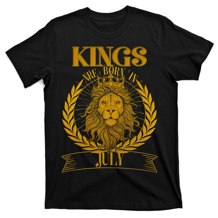 Vintage Lion Kings Are Born In July T-Shirt