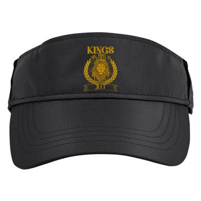 Vintage Lion Kings Are Born In July Adult Drive Performance Visor