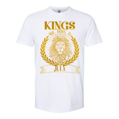 Vintage Lion Kings Are Born In July Softstyle CVC T-Shirt