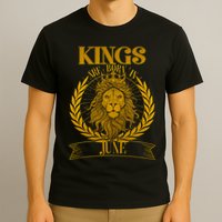 Vintage Lion Kings Are Born In June T-Shirt