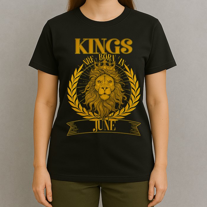 Vintage Lion Kings Are Born In June T-Shirt