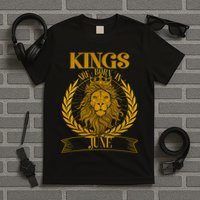 Vintage Lion Kings Are Born In June T-Shirt