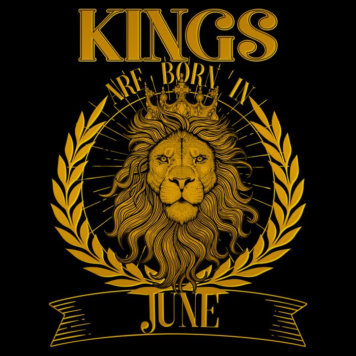 Vintage Lion Kings Are Born In June T-Shirt