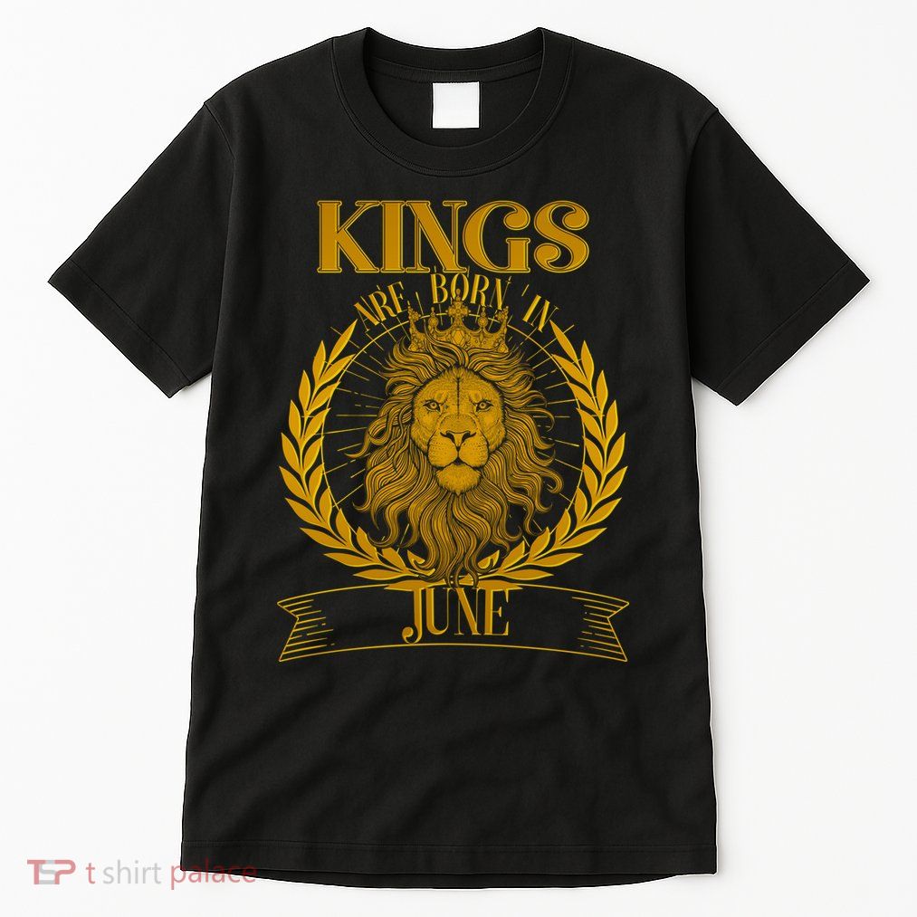 Vintage Lion Kings Are Born In June Tall T-Shirt