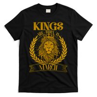 Vintage Lion Kings Are Born In March T-Shirt