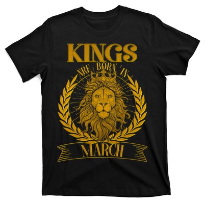 Vintage Lion Kings Are Born In March T-Shirt