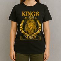 Vintage Lion Kings Are Born In March T-Shirt