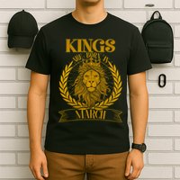 Vintage Lion Kings Are Born In March T-Shirt